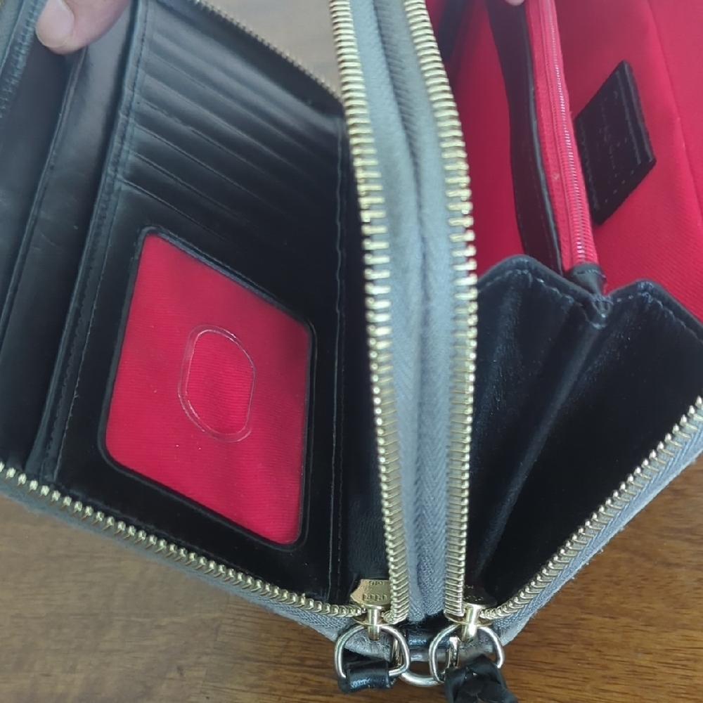 Dooney & Bourke Gray Ostrich Leather Handbag - Picture 8 of 8